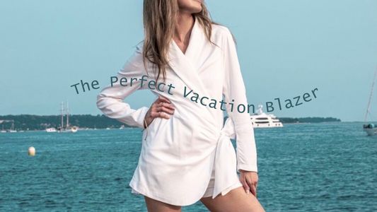 The Perfect Vacation Wrap Blazer - Travel Capsule Collection Hero Piece